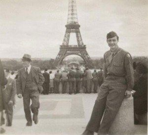 Roy Lichtenstein in Paris, France, ca. 1945. The Roy Lichtenstein Foundation Archives